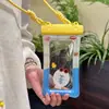 Capa de Celular Impermeável de Verão com Gancho de Orelha Duplo, Capacidade de Tela Sensível ao Toque, Fotografia de Alta Definição, Bolsa de Celular para Pendurar no Pescoço, Bolsa Selada para Flutuação, Bolsa com Airbag