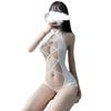 Lencería Sexy Sexy, Entrepierna Abierta, No Necesita Quitarse, Traje de Agua, Espalda Profunda en V con Tirantes Cruzados, Tentador Traje de Una Pieza
