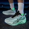 2025 Nuevos Zapatos para Correr de Moda Fluorescentes con Hebilla Giratoria para Pareja, Zapatos Deportivos Reales Explosivos con Placa de Carbono de Rebote Amortiguadores