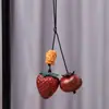 Chaveiro de Cabacinha de Sândalo Pingente de Borla Pingente de Carro Pingente Chaveiro