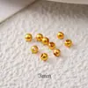 Contas Espaçadoras de Ouro 24K Alta Retenção de Cor Feitas à Mão Acessórios para Joias DIY Colar Pulseira Contas Espaçadoras Materiais Direto do Fabricante