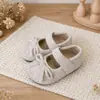Sapatos Infantis Estilo Coreano Série miu Sapatos de Princesa com Laço Doce Sapatos Individuais de Lã Elegantes para Primavera e Outono Sapatos de Couro Versáteis para Crianças