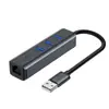Tarjeta de red externa USB Jinghua Extensor RJ45 Aleación de aluminio Portátil Computadora de escritorio Tarjeta de red gigabit USB a