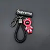 Novo Chaveiro Mecânico de Urso Pingente de Carro Desenho Animado da Moda Decoração Criativa para Bolsa de Casal Chaveiro de Silicone