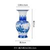 Jarrón de Cerámica de Jingdezhen Calcomanía Marco Antiguo Jarrón Decorativo de Cerámica Cerámica Sala de Estar Jarrón de Cerámica