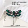 Novos broches de animais europeus e americanos, broches com design de libélula e teia de aranha, broches de liga metálica ecológica, acessórios decorativos de strass