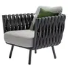 Sofá de Exterior Pátio Varanda de Exterior Cadeira de Rattan Sofá de Rattan Proteção Solar à Prova d'Água Mesa e Cadeira de Lazer ao Ar Livre Móveis de Jardim