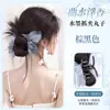 Grampo de Cabelo para Coque Baixo com Pente de Pena, Coque Fofo, Acessório de Cabelo para Meio Coque