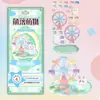 Novos Adesivos Embossados Jenga Girl DIY Pequenos Enfeites Adesivos Decorativos 3D Alívio de Estresse Adesivos Educativos Infantis