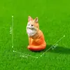 Paisaje en miniatura, figuras creativas y realistas de loro y oso negro, adorables decoraciones de jardín, adornos para manualidades, accesorios para colgar, piezas decorativas pequeñas
