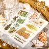 Pegatinas de Transferencia Retro Story, Serie Carta de Amor, Pegatinas DIY de Escena Ambiental Estilo Ins para Diarios, 3 Hojas, 6 Diseños