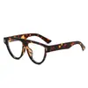 Gafas de Sol de Una Pieza Estilo Ojo de Gato con Línea de Cejas Europea y Americana Celebridad de Internet Mismo Estilo Gafas de Sol con Remaches Marco Grande Retro 3978