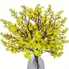 Gipsófila de 5 Ramas Bodas Flores Artificiales, Flores de Cera, Flores Falsas, Flores de Seda, Decoración del Hogar, Arreglos Florales, Flores Artificiales Transfronterizas