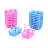 Mini cesta de compras infantil supermercado asa única mini cesta casa de juegos pequeña cesta de verduras almacenamiento regalo accesorios de juguete