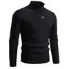 Nuevo Suéter Casual de Punto Jacquard Reversible para Hombre Otoño/Invierno 2026 Ropa de Punto Juvenil Camisa Básica para Hombre