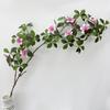 Novo Ramo de Gardênia Artificial Decoração de Casamento Flor Falsa Arranjo de Flores Sofisticado com Flor Decorativa Adereços para Foto