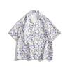 Camisa Floral Retro Floresta Floral Estampa Completa de Crisântemo Manga Curta Masculina e Feminina Estilo Férias Praia Estilo Ilha Havaiana