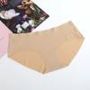 Ropa interior femenina sin costuras de algodón mercerizado cepillado de alta elasticidad, corte de una sola pieza, tacto sedoso, cómodos calzones sin costuras