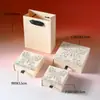 Caixa de Joias Estilo Chinês para Atacado, Caixa de Armazenamento de Colares e Brincos, Caixa com Gaveta Texturizada Criativa com Janela, Caixa de Embalagem para Joias