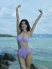 Nuevo Estilo Ins de Cuello Colgante para Mujer con Cintura Hueca Sexy para Pecho Pequeño, Delgado, para Vacaciones, Aguas Termales, Traje de Baño