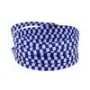 Cordones Kurokin de Malla Plana de una Sola Capa con Patrón de Rejilla Estampado por Transferencia de Calor de 0.8 cm Adecuados para Zapatos Casuales y Tenis