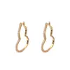Pendientes de Calabaza Completamente de Diamante 2025 Nuevo Estilo Caliente Pendientes de Gama Alta Lujo Accesible Nuevo Estilo Francés Chinoiserie Pendientes con Significado Metafísico