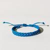 Nueva pulsera de mano tejida a mano de playa multicolor, pulsera para pareja para estudiantes de campus, hombres y mujeres, pulsera impermeable de cuerda encerada en stock