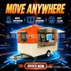 Carrito de comida y café de Shanghái, carrito de escena callejera, carrito de comida, food truck de área de servicio, camión expendedor, food truck, inicio de pequeño negocio