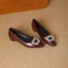 Zapatos Mary Jane para mujer con aumento de altura interno, nuevo diseño de alta gama estilo francés para primavera y otoño, con pedrería, punta cuadrada, zapatos sin cordones de tacón medio