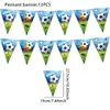 Nuevo Tema de Juego de Fútbol de Amazon Vajilla de Fiesta de Cumpleaños Mantel Desechable Plato de Papel Vaso de Papel Arreglo de Decoración