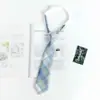 Estilo Japonés jk Corbata Mujer Talla Única Perezoso Preppy Estilo Camisa Uniforme Accesorios Uniforme Estudiante Cuadros Pareja Masculina Mismo Estilo