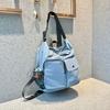 Mochila Nicho Multibolsillos Ligera Gran Capacidad Mochila Casual Multiespalda Bolso de Hombro Único Bolso Bandolera Mochila