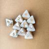 Dados digitales de 8 caras con patrón de mármol perlado multicolor, accesorios de juguete pequeño Xi Yin transfronterizos, juego de 10 piezas