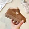 Botas de Nieve para Niñas Zapatos de Algodón para Niños Acolchado de Terciopelo Plus Nuevo Invierno 2026 Nieve Algodón Niños Pequeños y Medianos Zapatos Birkenstock Zapatos de Invierno