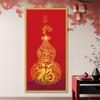 Pintura decorativa de corredor de Ano Novo adesivos de caractere fu chinês novo mural de corredor de casa corredor significado parede de fundo de cabaça boa