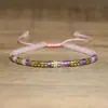 Pulsera tejida con cuentas de Piedra de Emperador, Exquisita Pulsera de Moda para Dama, Pulsera Ajustable de Piedra Natural