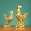 Adornos de Gallo de Cobre Pollo Fu Pollo del Zodíaco Pollo de Cobre Venta al por Mayor Pollo Fu Artesanías para el Hogar Adornos de Regalo