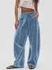 Ropa Femenina Europea y Americana 2026 de Desarrollo Propio de Annu Estación Independiente de Amazon Pantalones de Terciopelo Casual de Moda Holgados de Pierna Ancha con Cordón