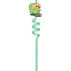 Nuevas Pajitas con Temática de Animales para Decoración de Fiestas de Bar, Pajitas Espirales Creativas de Mascotas Coloridas, Amazon Transfronterizo