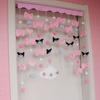 Cortina decorativa para puerta con diseño de perro Jade Gui Love Children, para dormitorio, cocina, entrada, cortina colgante, media cortina con forma de corazón para niña