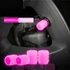 Tampa de Válvula de Pneu de Carro, Tampa de Válvula Luminosa Brilhante, Caracol para Pneu a Vácuo de Veículo Elétrico e Motocicleta