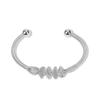 Pulseira de aço inoxidável em formato de eletrocardiograma, nova, de alta qualidade, para nicho, com fio de aço, pulseira versátil de temperamento Maillard