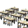 Juego de mesa y sillas para comedores comerciales, mesas de desayuno, mesas y sillas de restaurante, mesas de comida rápida y mesas y sillas de cafetería