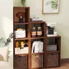 Aparador de Comedor para el Hogar Gabinete de Almacenamiento Integrado Montado en la Pared Gabinete de Acero Gabinete Lateral Estrecho de 30cm Gabinete Alto Almacenamiento para Sala de Estar