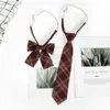 Traje JK Corbata de Lazo Estilo Academia Femenina Uniforme Japonés Camisa Perezoso Sin Corbata Corbata de Estudiante Corbata de Lazo Uniforme Escolar Masculino Moderno