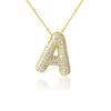 Collares de Letras de Burbuja en Inglés 26, Diseño de Moda, Regalos para Mujer con Letras de Burbuja, Joyería Transfronteriza