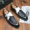 Sapatos de Couro Masculinos para o Verão, Respiráveis, Estilo Coreano, Modernos, Estilo Britânico, Versáteis, Sapatos Masculinos Cor Dourada, Estilo Influenciador de Boate, Sapatos Modernos de Tamanho Grande