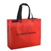 Bolsa simple de tela no tejida empalmada, engrosada y laminada, para tiendas de ropa, bolsa publicitaria de un solo hombro engrosada, bolsa de compras, en stock