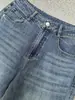 Los nuevos jeans de verano de lujo ligero de Sudu con perneras acampanadas bordadas y adornadas con pedrería para mujer, estilo chino, elásticos, adelgazantes y de mezclilla muy fina