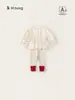 Ropa para Niños Bangxuan Primavera Camisa con Muñeca en Forma de Corazón Ropa para Bebé Niña Juego de Calcetines Leggings Conjunto para Niñas Conjunto de Dos Piezas para Niños